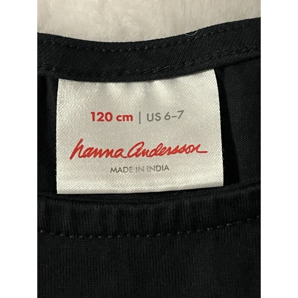 Hanna Andersson Ballet Dancers Dress Ballerina Pockets‎ Girl's Size 6-7 Black